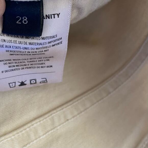 Citizens of Humanity Isola Cropped Boot Almondette Cream Jeans size 28 - Picture 9 of 10